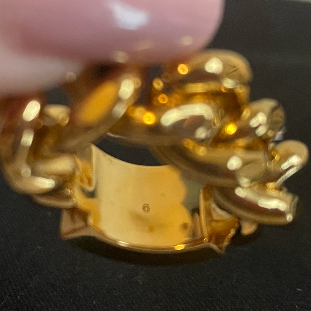 Saint Laurent Paris Curb Link Chain ring - Picture 4 of 5